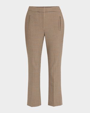 Arte Cropped Houndstooth Pants
