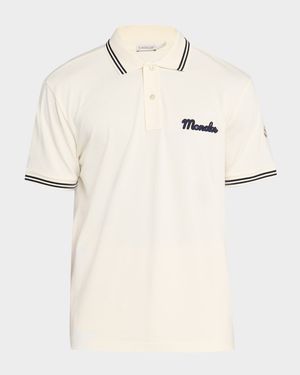 Men's Logo Script Short Sleeve Polo