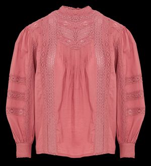 Maison 123 - Blouse col rond en coton - Taille L - Rose