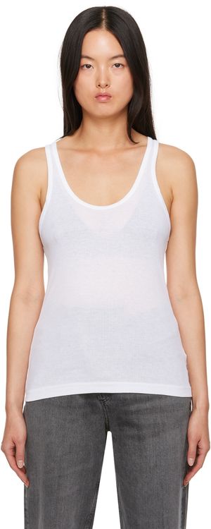 AGOLDE White Karla Tank Top