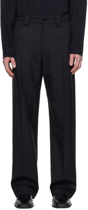 LEMAIRE Pantalon droit noir