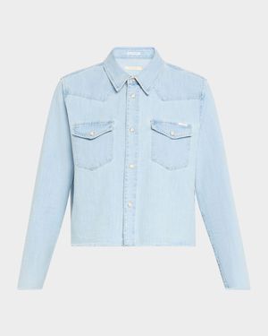 The Super Ex Crop Step Fray Shirt