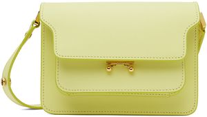 Marni Yellow Saffiano Leather Mini Trunk Bag
