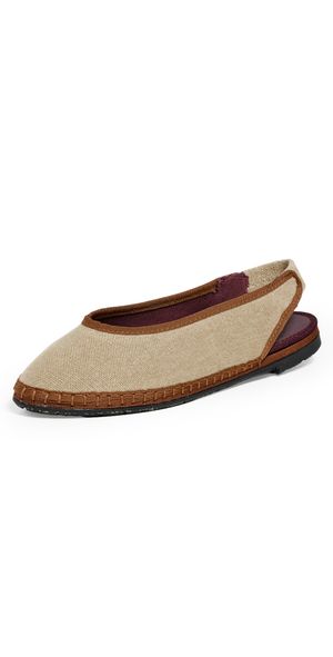 Flabelus Narnia Slingback Flats Sand 36