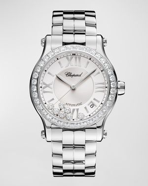 Happy Sport 36mm Stainless Steel Diamond Watch