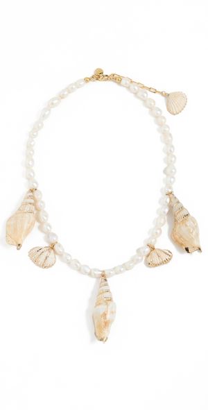 MAYAMAR Seashell Necklace Gold One Size