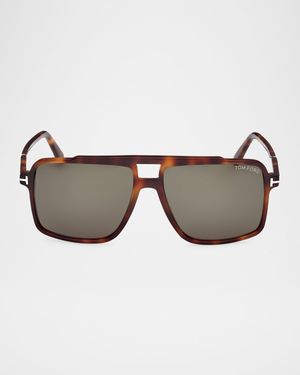 Men's Kemp Acetate Rectangle Sunglasses