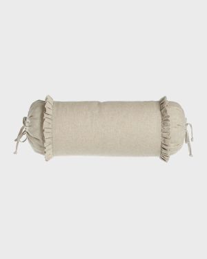 Essex Flax Neck Roll Pillow