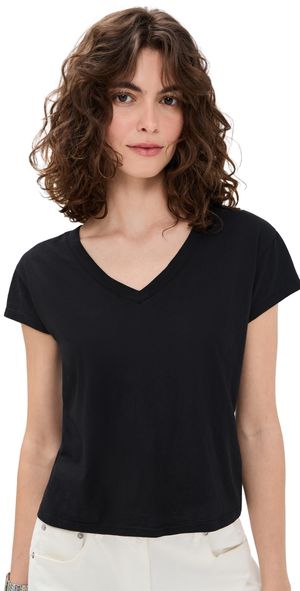 Z Supply Modern V Neck Tee Black XS