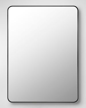 Aranya 41" Rectangle Wall Mirror, Black