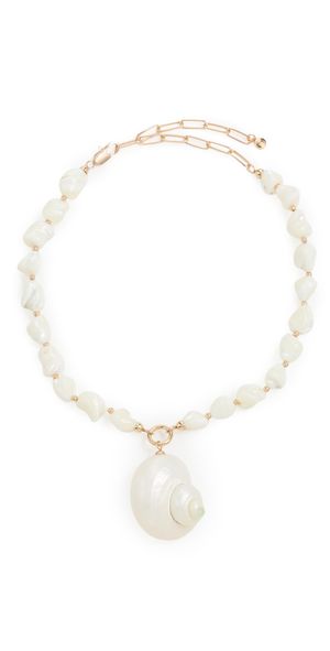 Ettika Sunken Treasure Shell Necklace Gold One Size