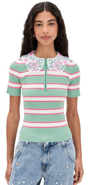 ESSENTIEL ANTWERP Iota Knitted Polo Combo1 Aqua Azul XS