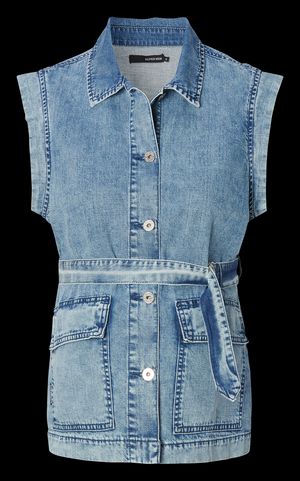 Supermom - Veste en jean de grossesse - Taille XL - Jean Délavé