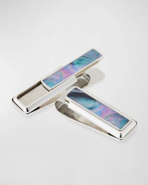 Mother-of-Pearl Stainless Steel Money Clip