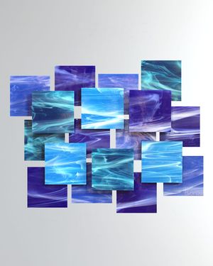 Cascade Glass Wall Sculpture