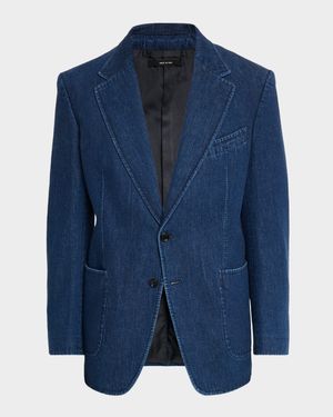 Men's Shelton Light Washed Denim Sport Coat