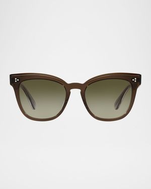 Marianela Rounded Acetate Butterfly Sunglasses