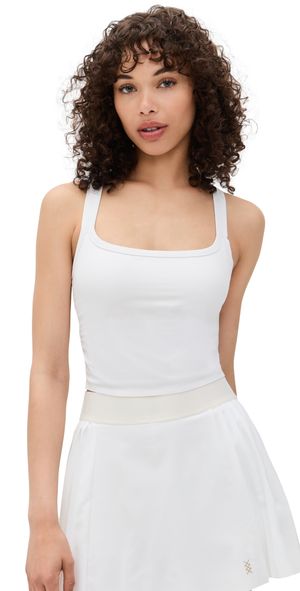 Rhone Serene Shelf Bra Tank Snow White M