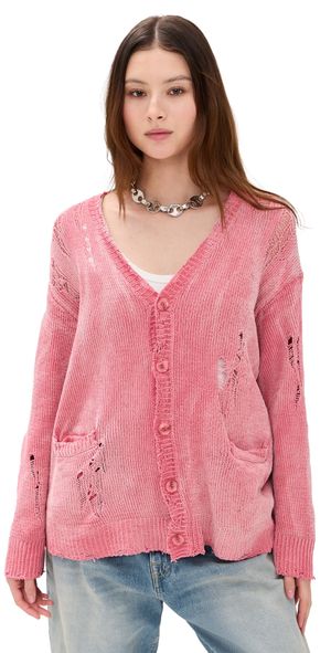R13 Boyfriend Cardigan Pink XS