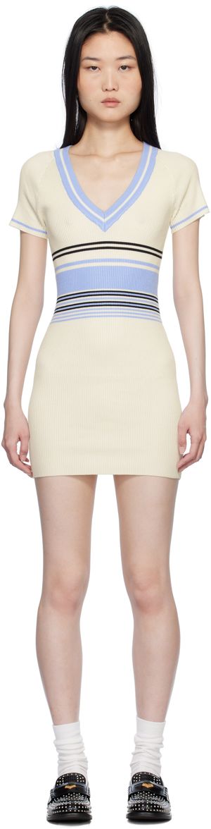 Frankies Bikinis Off-White Uptown Knit Minidress