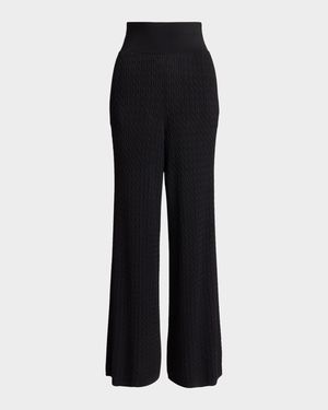 Mini-Cable Wide-Leg Pant