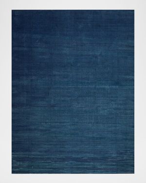 Velutto Hand-Loomed Navy Rug, 6' x 9'
