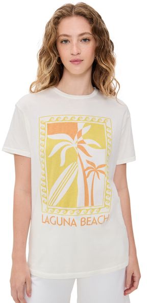 Original Retro Brand Laguna Beach Tee Antique White XS