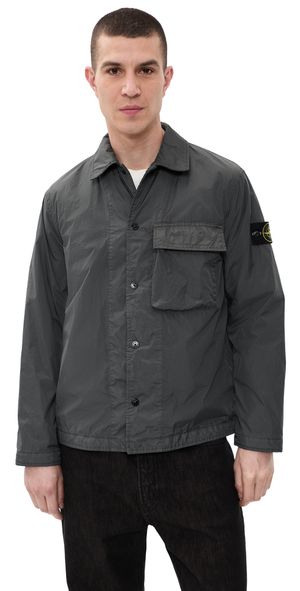 Stone Island Nylon Overshirt Charcoal S