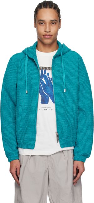 ADER error Blue Lunel Zip-Up Product. 30 Hoodie