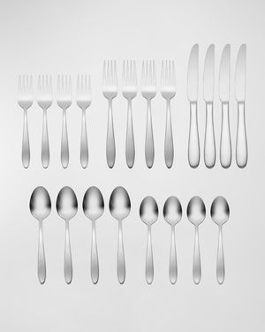 Mooncrest Satin 20-Piece Everyday Flatware Set