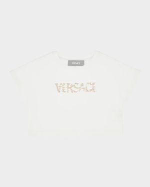 Girl's Floral Logo-Print T-Shirt, Size 2-5