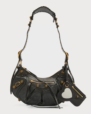 Le Cagole Small Leather Shoulder Bag