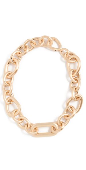 Cult Gaia Reyes Necklace Brushed Brass One Size