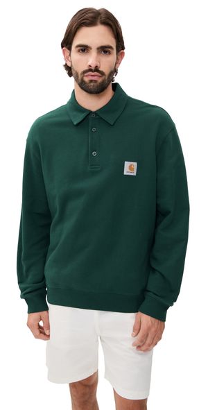 Carhartt WIP Polo Sweatshirt Dark Fir XL