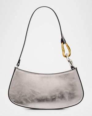 Ollie Metallic Leather Shoulder Bag