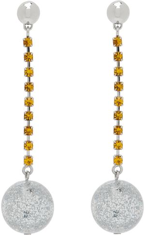Mondo Mondo Orange & Silver Lounge Earrings