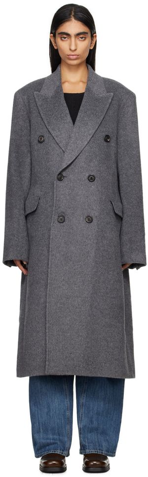 OUR LEGACY Manteau Whale gris