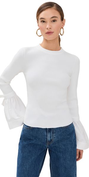 SIMKHAI Agata Top White XL