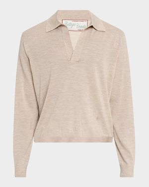 Men's Fine Cashmere Polo Shirt
