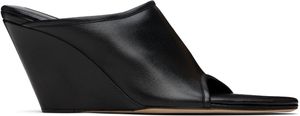 CHRISTEN SSENSE Exclusive Black 75mm Stretch Mules