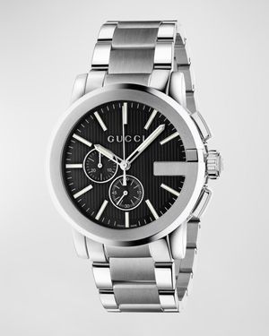 44mm G-Chrono Stainless Steel Bracelet Watch