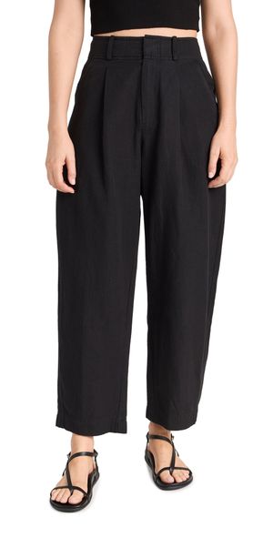 Apiece Apart Bari Crop Trousers Black 8