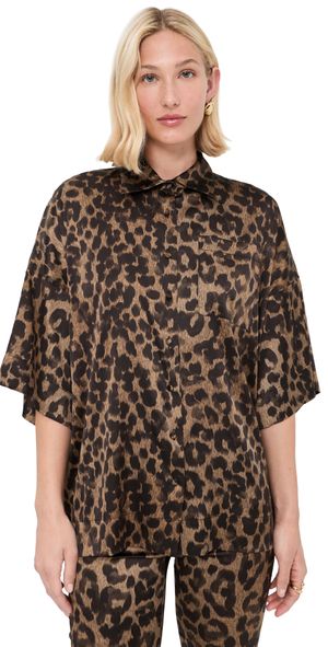 FRANÇOISE Zaoua Shirt Leo Leopard 36