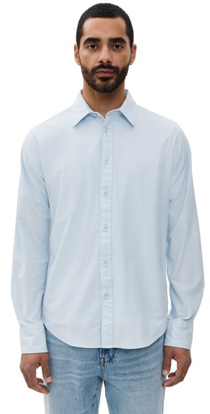 rag & bone Tomlin Stretch Dobby Shirt Powder Blue XL