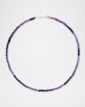 Jumbo Ombré Amethyst Necklace in 14K Yellow Gold, 17"L