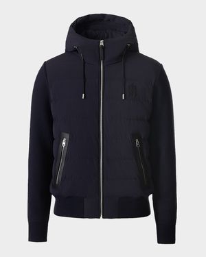 Men's Andrew-Z Mixed Media Light Down Jacket