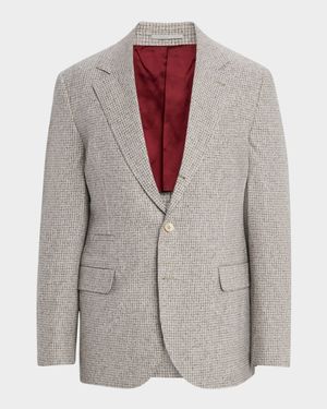 Men's Micro-Check Houndstooth Sport Coat