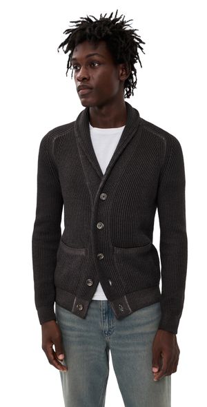Fedeli Shawl Cardigan Sweater Chocolate 50