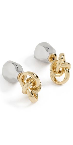 DEMARSON Taylor Earrings Two Tone One Size