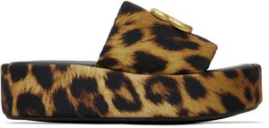 Balenciaga Brown & Black Rise Sandals